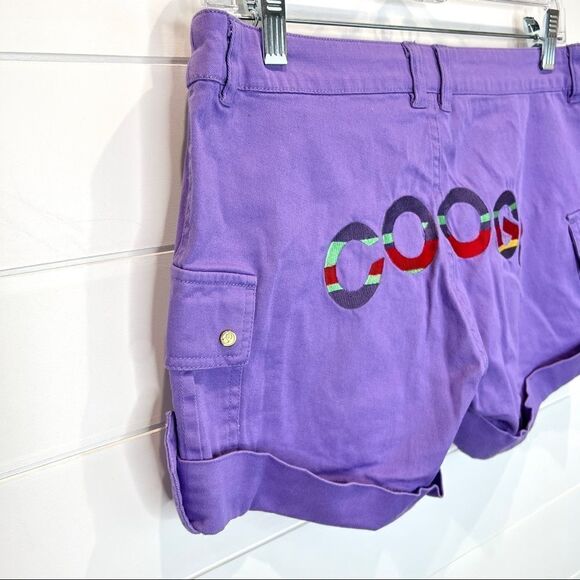 🌺3 FOR $20🌺 - Coogi purple lavender cotton shorts size 7/8 - Picture 4 of 6